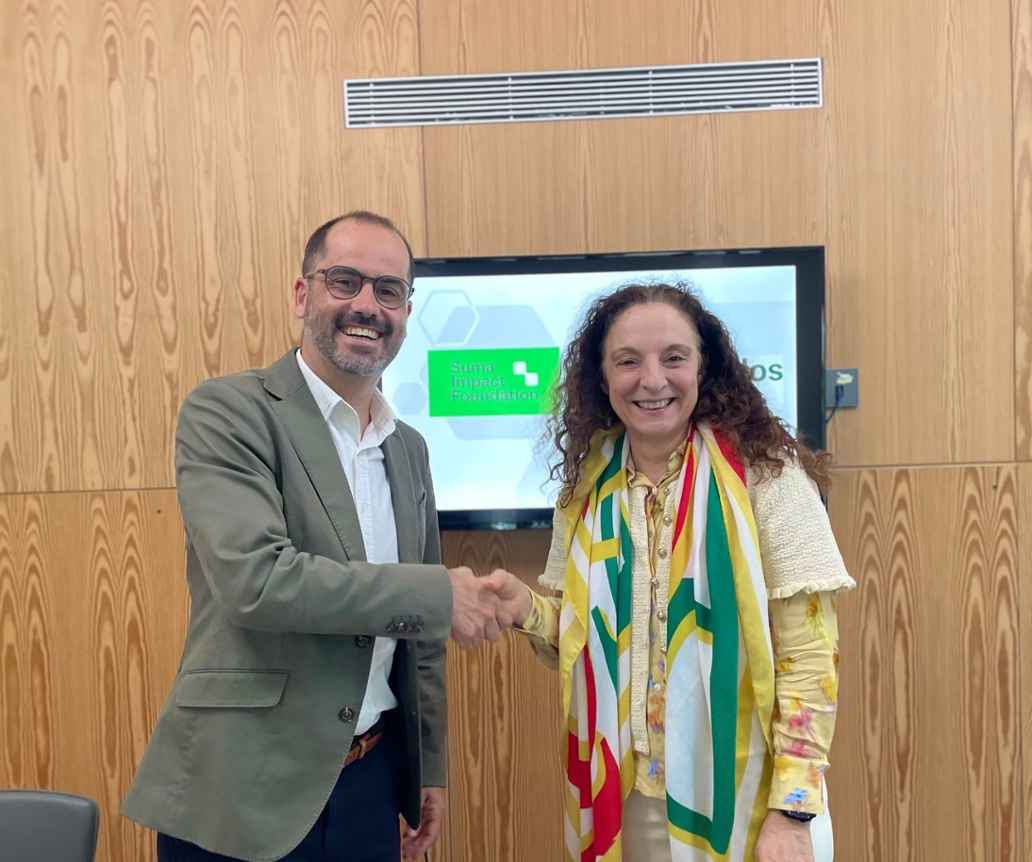 Yolanda Minguito, directora de Business Banking de Triodos Bank España, y José Luis Ruiz de Munain, director general de Suma Impact Foundation.